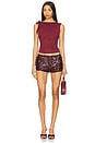 view 5 of 6 Night Rider Mini Short in Burgundy