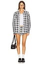 view 5 of 6 Paradise Mini Short in Navy Plaid