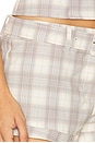 view 6 of 6 Afterglow Mini Short in Smoke Plaid