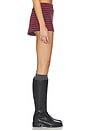view 3 of 6 Housewife Knit Short in Crimson Stripe