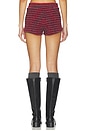 view 4 of 6 Housewife Knit Short in Crimson Stripe