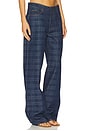 view 2 of 6 Top Model Jeans in Indigo Plaid