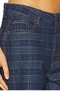 view 6 of 6 Top Model Jeans in Indigo Plaid