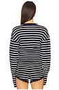 view 3 of 4 Head in The Clouds Cardigan in Navy Stripe