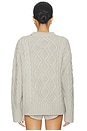 view 3 of 4 JERSEY LIAISON CABLE KNIT in Ash
