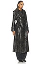 view 4 of 4 Off Duty Coat in Washed Onyx