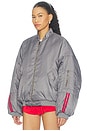 view 4 of 5 Bloom Bomber Jacket in Titanium