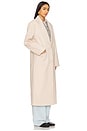 view 3 of 5 Olsen Coat in Beige Pinstripe