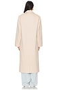 view 4 of 5 Olsen Coat in Beige Pinstripe