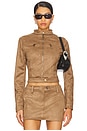 view 1 of 4 Bella Moto Jacket in Coffee