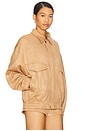 view 3 of 5 Palm Desert Bomber in Chocolate