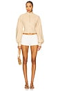view 4 of 4 Eclipse Jacket in Beige Plaid