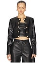 view 1 of 4 Amelie Cropped Jacket in Onyx