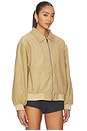 view 3 of 5 Cou Cou Bomber Jacket in Latte