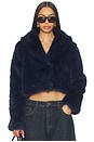 view 1 of 4 x REVOLVE Madame Faux Fur Jacket in Navy