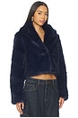 view 2 of 4 x REVOLVE Madame Faux Fur Jacket in Navy