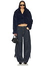 view 4 of 4 x REVOLVE Madame Faux Fur Jacket in Navy
