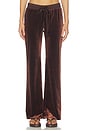 view 1 of 6 Alba Track Pant in Chocolate
