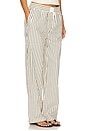 view 2 of 6 Cobain Wide Leg in Cream Stripe