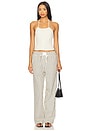 view 5 of 6 Cobain Wide Leg in Cream Stripe