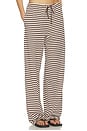 view 2 of 6 Bloom Pant in Dark Chocolate Stripe