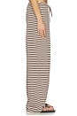 view 3 of 6 Bloom Pant in Dark Chocolate Stripe