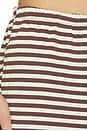 view 6 of 6 Bloom Pant in Dark Chocolate Stripe