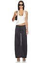 view 5 of 6 Serenity Satin Pant in Noir