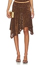 view 1 of 6 Hamptons Midi Skirt in Chocolate