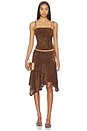 view 5 of 6 Hamptons Midi Skirt in Chocolate