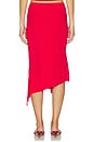 view 4 of 6 Rendezvous Midi Skirt in Crimson