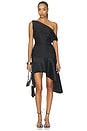 view 5 of 6 FALDA GLOSS MIDI in Noir