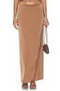 view 1 of 6 JUPE FRONT ROW MAXI  in Chocolate