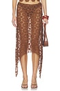 view 1 of 6 Trophy Midi Skirt in Espresso