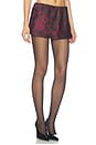 view 2 of 6 Constance Mini Skirt in Burgundy