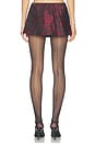 view 5 of 6 Constance Mini Skirt in Burgundy