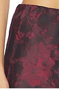 view 7 of 6 Constance Mini Skirt in Burgundy