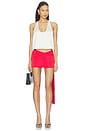 view 6 of 6 Manhattan Mini Skirt in Rouge