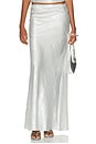 view 1 of 6 Hudson Maxi Skirt in Silver