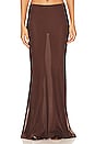 view 1 of 4 Endless Maxi Skirt in Chocolate