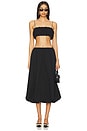 view 5 of 6 Intuition Bubble Midi Skirt in Onyx