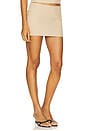 view 2 of 6 Leo Mini Skirt in Deep Wheat