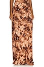 view 2 of 6 Hudson Maxi Skirt in Chocolate Floral