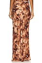 view 4 of 6 Hudson Maxi Skirt in Chocolate Floral