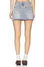 view 4 of 6 Moss Mini Skirt in Blue Denim