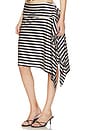 view 3 of 6 Allure Midi Skirt in Noir Stripe
