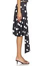 view 3 of 6 Safari Midi Skirt in Noir Polka