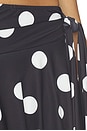 view 6 of 6 Safari Midi Skirt in Noir Polka