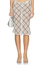 view 1 of 6 Shoreline Midi Skirt in Beige Plaid