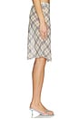 view 3 of 6 Shoreline Midi Skirt in Beige Plaid